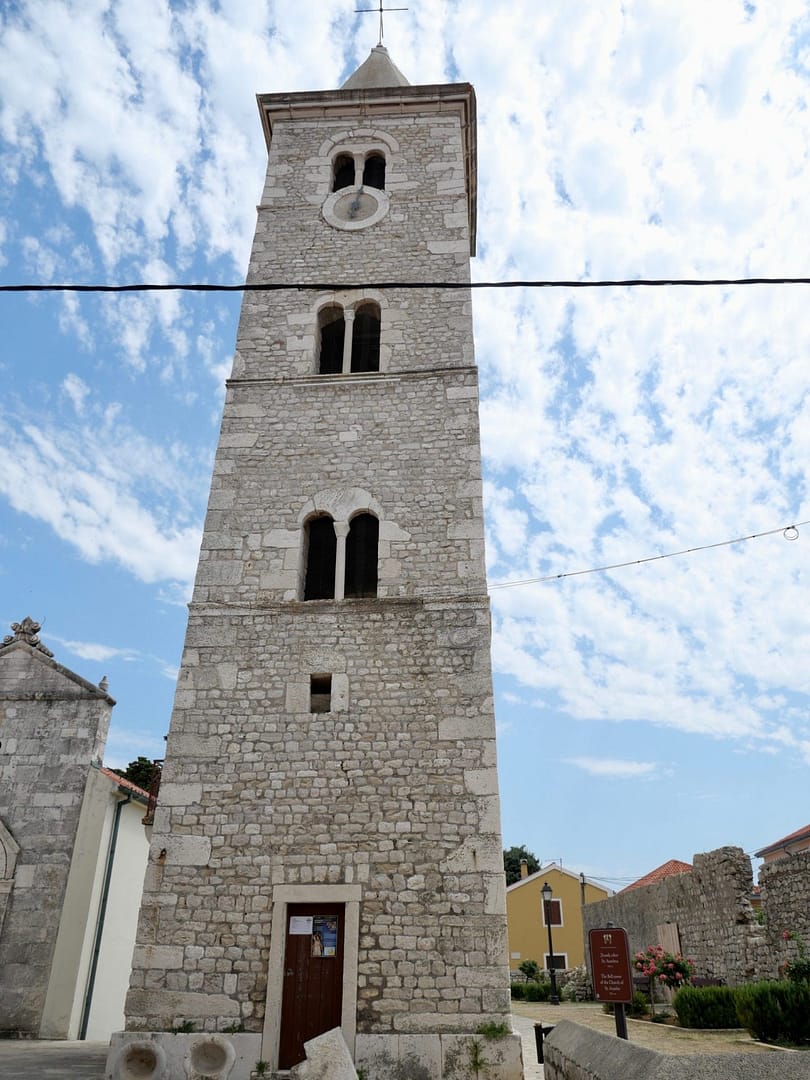 The bell tower of the church of St. Anselm
